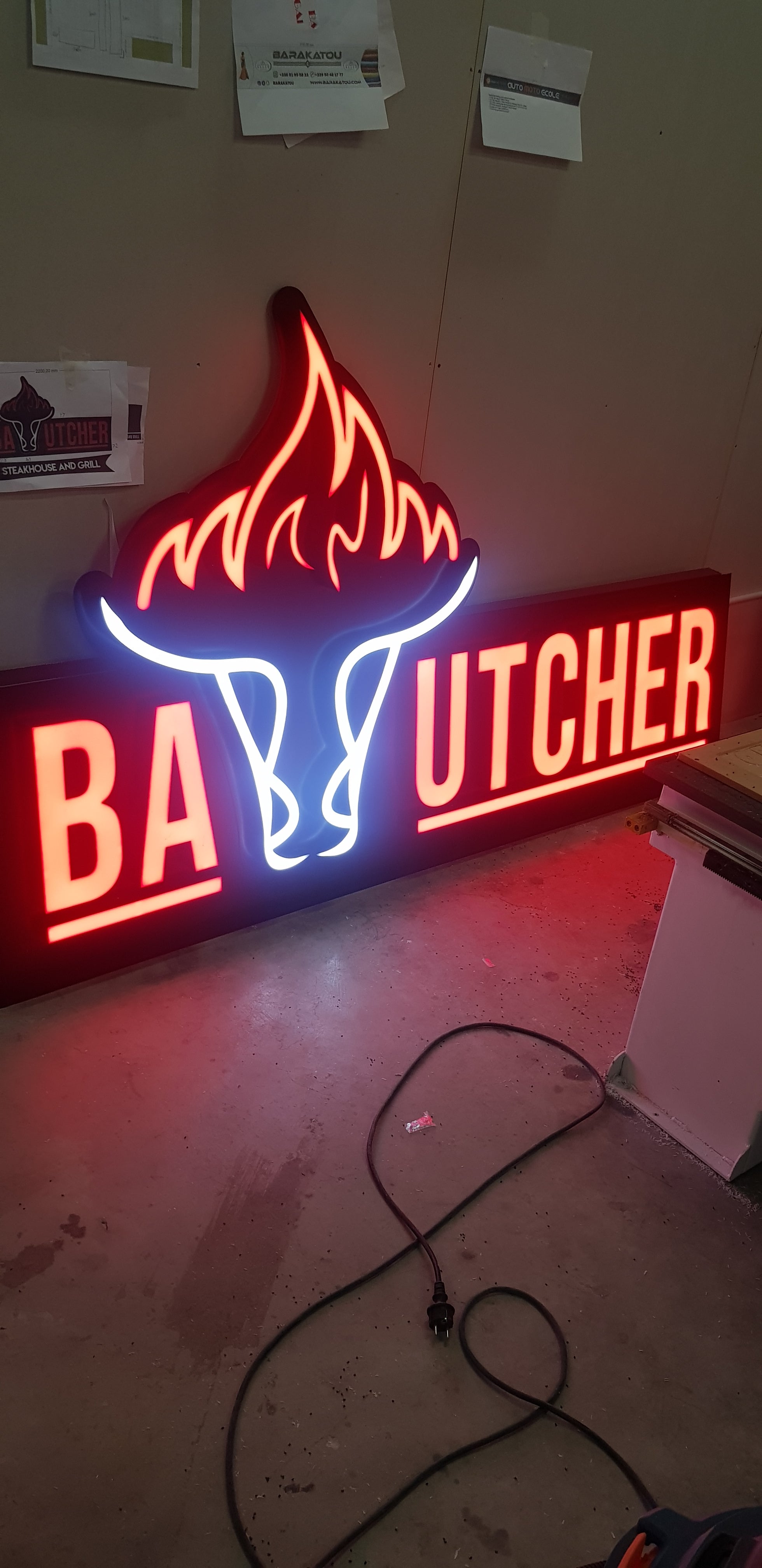 Enseigne led lettre boîtier