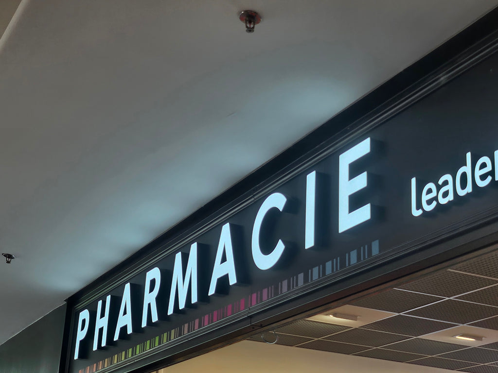 Enseigne led lettre boîtier