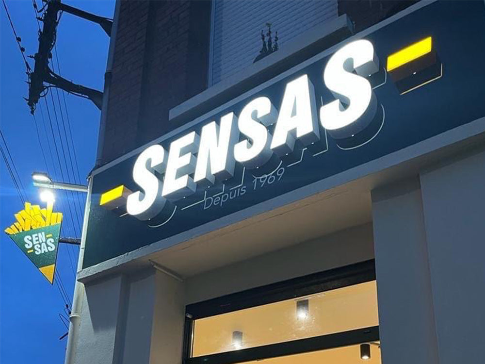 Enseigne led lettre boîtier